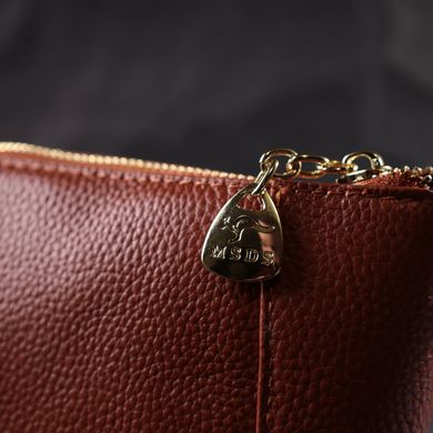 Небольшая женская сумка через плечо из натуральной кожи Vintage 22300 Коричневая