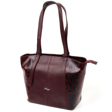 Оригінальна сумка жіноча KARYA 20835 шкіряна Бордовий