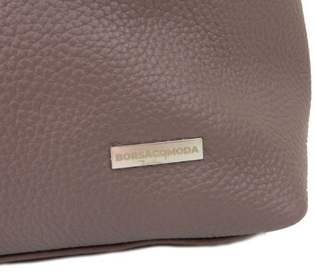 Женская кожаная сумка через плечо Borsacomoda шоколадная 810.028