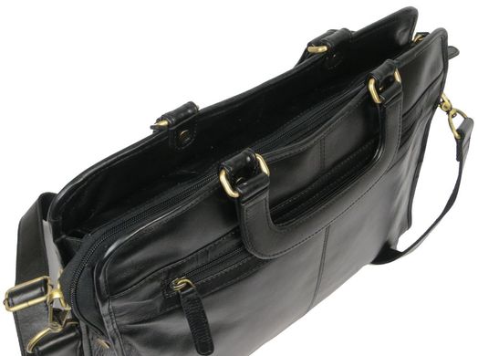 Чоловіча шкіряна сумка-портфель Always Wild CP 151-46655 чорна