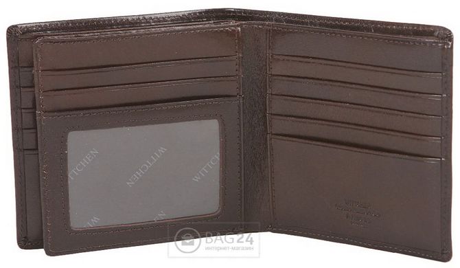 Современный мужской кожаный кошелек WITTCHEN 10-1-128-4, Коричневый