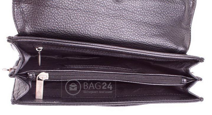 Чоловіча барсетка-портфель зі шкірозамінника PIEER DENI DS616-656, Чорний