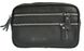 Мужская кожаная сумка-барсетка горизонтального формата 12754, Черный