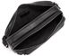 Горизонтальный кожаный мессенджер черный Tiding Bag SM8-8890-1A Черный