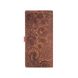 Ергономічний дизайнерський шкіряний тревел-кейс рижого кольору, колекція "Mehendi Art"