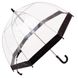 Зонт-трость детский облегченный механический FULTON (ФУЛТОН) FULC603-Black Прозрачный