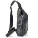 Мужской слинг Tiding Bag FL-N2-4004A из гладкой кожи черного цвета. Черный