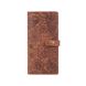 Эргономический дизайнерский кожаный тревел-кейс рыжого цвета, коллекция "Mehendi Art"