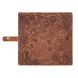 Эргономический дизайнерский кожаный тревел-кейс рыжого цвета, коллекция "Mehendi Art"