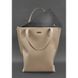 Натуральная кожаная женская сумка шоппер D.D. светло-бежевая краст Blanknote BN-BAG-17-light-beige