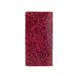 Эргономический дизайнерский красный кожаный бумажник на 14 карт, коллекция "Buta Art"