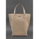 Натуральная кожаная женская сумка шоппер D.D. светло-бежевая краст Blanknote BN-BAG-17-light-beige