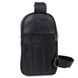 Компактная кожаная мужская сумка через плечо Vintage 20000 Черный
