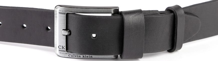 Очень красивый кожаный ремень Calvin Klein 00985, Черный