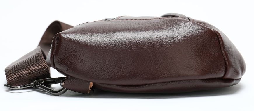 Мужская сумка-слинг кожаная 14737 Vintage Коричневая