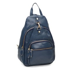Жіночий шкіряний рюкзак Borsa Leather K1162-blue