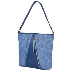 Жіноча сумка з якісного шкірозамінника LASKARA (Ласкарєв) LK10197-denim-blue Синій