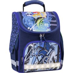 Рюкзак школьный каркасный с фонариками Bagland Успех 12 л. синий 614 (00551703) 80217589