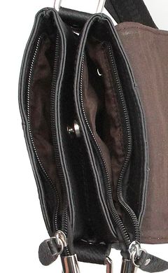 Небольшая мужская сумка черного цвета 15130, Черный