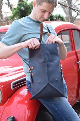 Стильная современная мужская сумка трансформер из качественной винтажной кожи