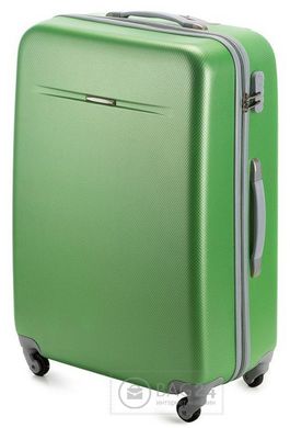 Зручна пластикова валіза на колесах WITTCHEN V25-10-763-70, Зелений