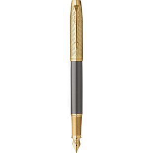 Ручка перьевая Parker IM Premium SE Pioneers GT FP F Серый Золотистый 25 511