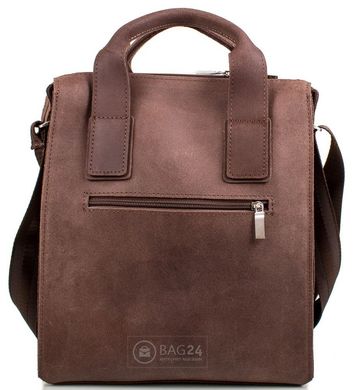 Отличная кожаная сумка средних размеров MIS MS4242, Коричневый