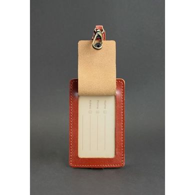 Бірка для багажу Бланк-тег (Коньяк) - коричневий Blanknote BN-TAG-1-k