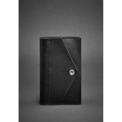 Натуральный кожаный блокнот (Софт-бук) 2.0 черный Blanknote BN-SB-2-st-g