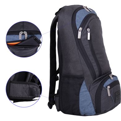 Рюкзак для ноутбука Bagland Granite 23 л. чорн./серый (0012069) 7072175