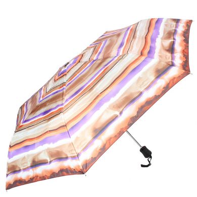 Зонт женский полуавтомат компактный облегченный DOPPLER (ДОППЛЕР) DOP720465CA-3 Коричневый