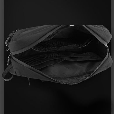 Классическая текстильная сумка на пояс Confident AT08-2121A Черный