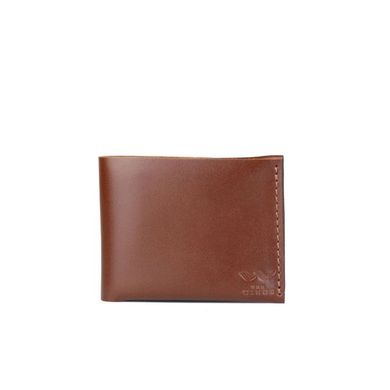 Натуральный кожаный кошелек Mini светло-коричневый Blanknote TW-PM-1-kon-ksr