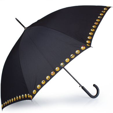 Зонт-трость женский полуавтомат HAPPY RAIN (ХЕППИ РЭЙН) U41086-3 Черный