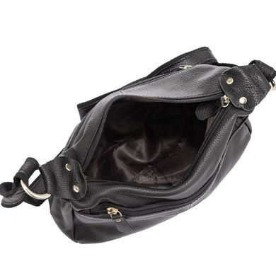 Женская кожаная сумка черная Riche NM20-W0326A Черный