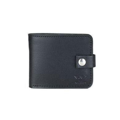 Натуральне шкіряне портмоне Mini 2.0 чорний сап'ян Blanknote TW-Portmone-mini-2-black-saf