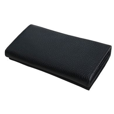 Великий жіночий гаманець з натуральної шкіри 196F Vip Collection, чорний 196.A.FLAT