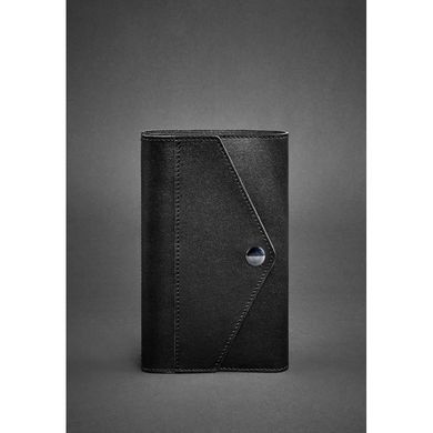 Натуральный кожаный блокнот (Софт-бук) 2.0 черный Blanknote BN-SB-2-st-g