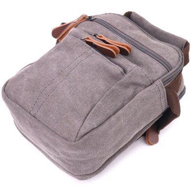Компактна чоловіча сумка із щільного текстилю 21244 Vintage Сіра