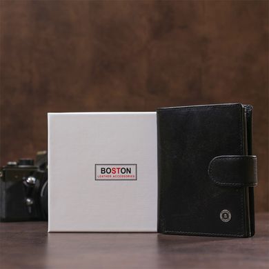 Класичний чоловічий гаманець Boston 18811 Чорний