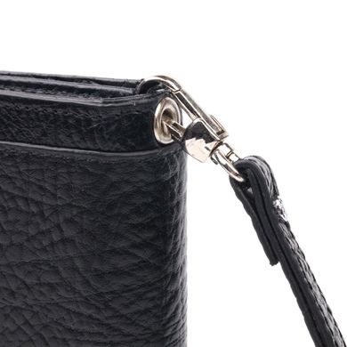 Багатофункціональний гаманець-клатч із натуральної шкіри KARYA 21136 Чорний