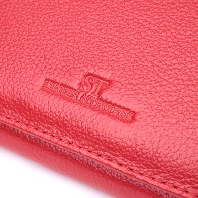 Чудовий жіночий гаманець з натуральної шкіри ST Leather 22524 Червоний