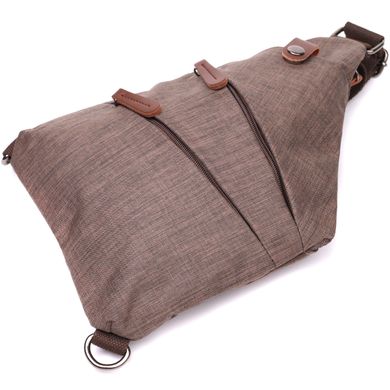 Чудова сумка через плече для чоловіків із текстилю Vintage 22198 Пісочний