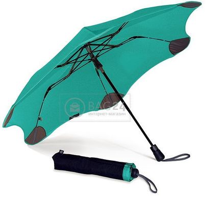 Женский красивый противоштормовой зонт, полуавтомат BLUNT Bl-xs-mint, Бирюзовый