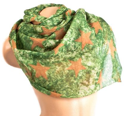 Женский хлопковый шарф ETERNO ES3066, Зеленый