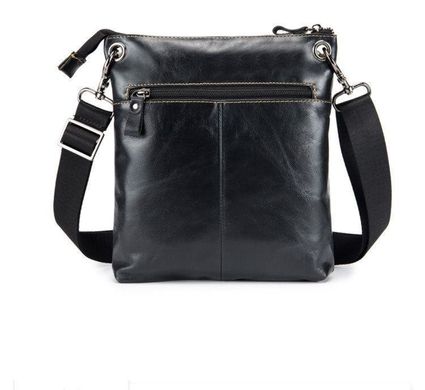 Компактна шкіряна сумка через плече T0039 бренду Bull Чорний
