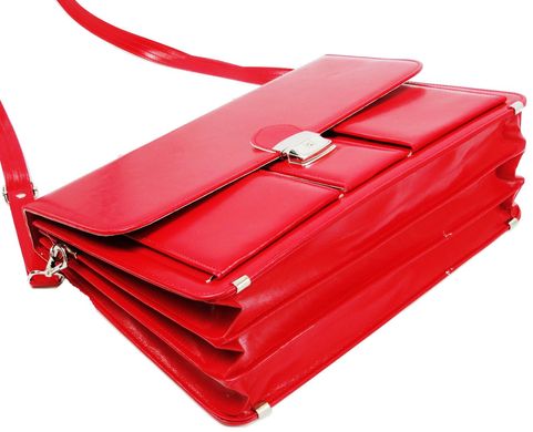 Жіночий портфель з еко шкіри AMO Польща SST10 червоний