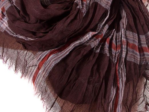 Коричневий бавовняний шарф для жінок ETERNO ES0107-13-6, Коричневий