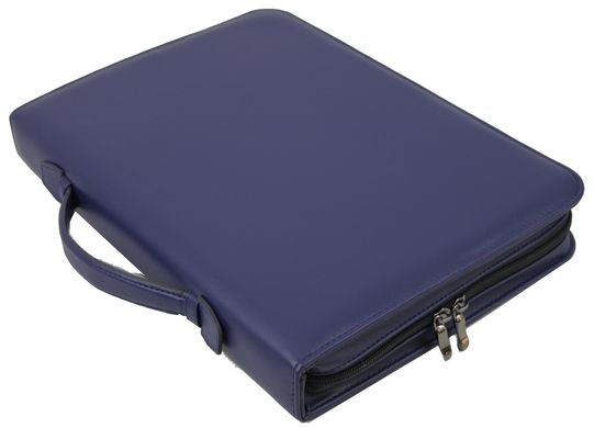 Папка-портфель мужская из эко кожи Portfolio синяя