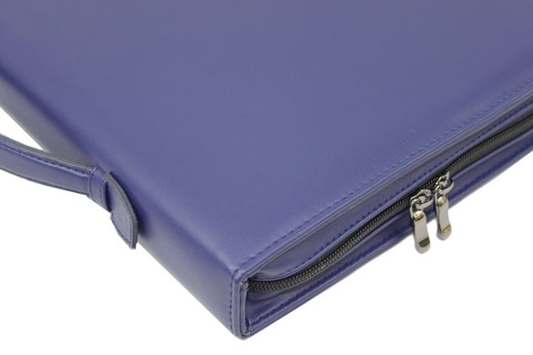 Папка-портфель чоловіча із еко шкіри Portfolio синя